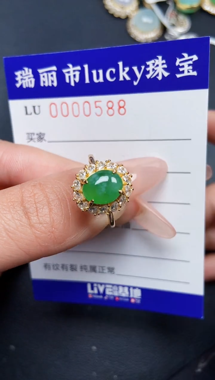 【闪购商品】翡翠颈饰银S925镶嵌0588