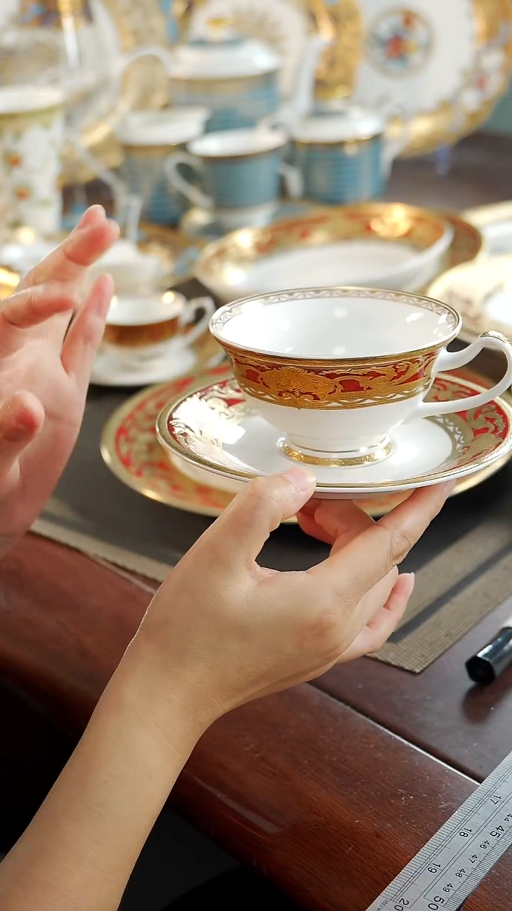 瓷片咖啡杯碟  1套 