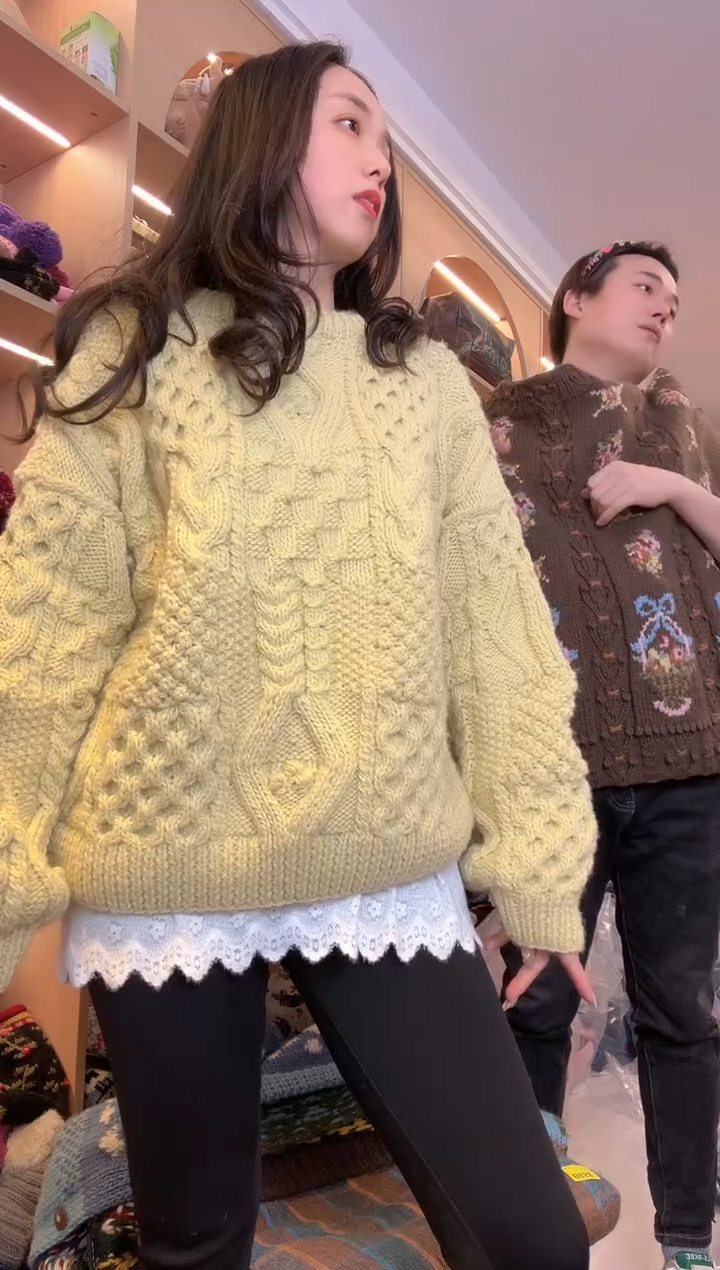 羊毛美丽如韩版毛衣