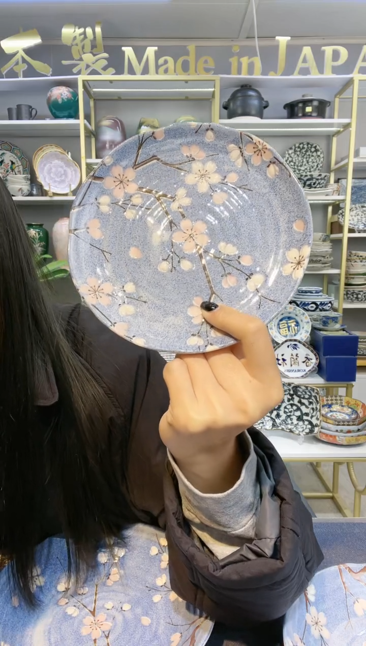 【闪购商品】碗  富士樱平盘16.5cm两支