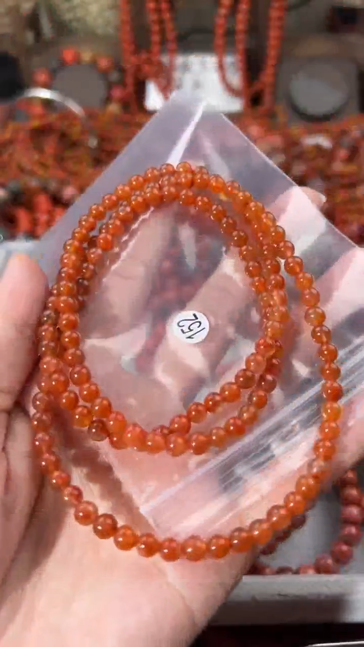 南红玛瑙未镶嵌手串5+