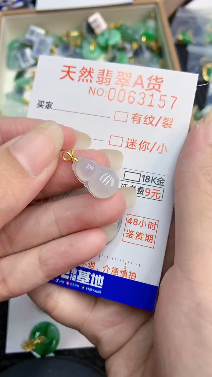 【闪购商品】翡翠颈饰18K金镶嵌            8