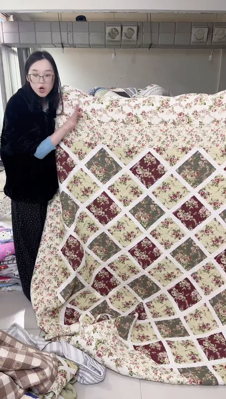 棉50*70花边枕套