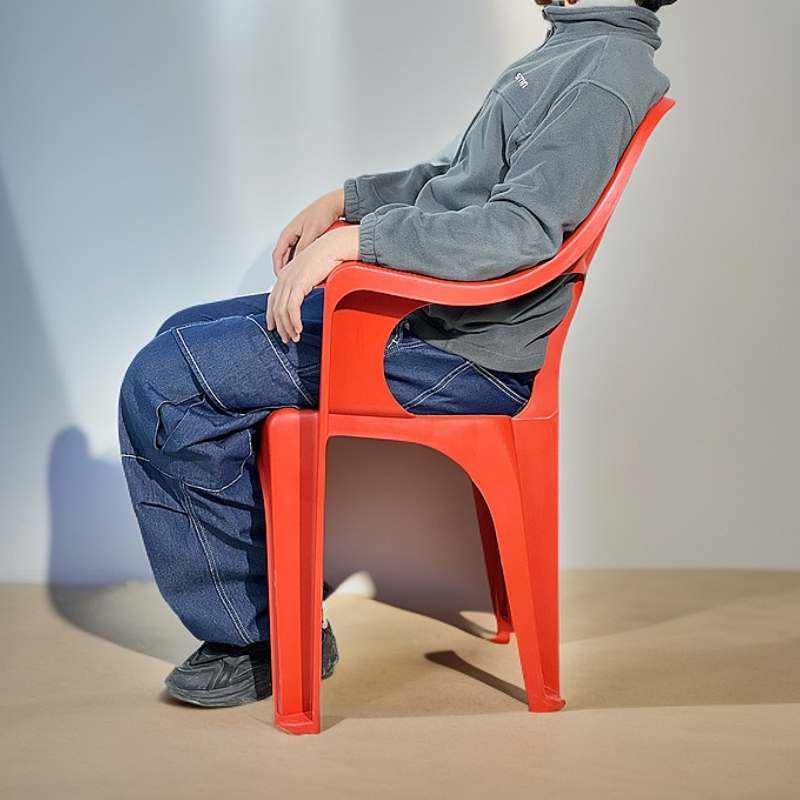 靠背椅子加厚叠放家用凳户外成人舒适久坐烧烤塑料防滑大排档坐椅