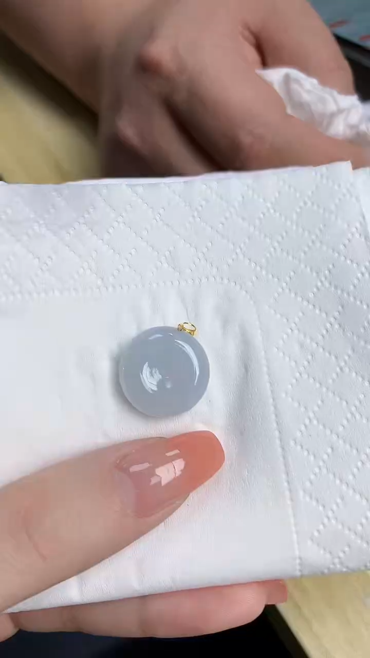 【闪购商品】翡翠颈饰18K金镶嵌天然翡翠A货