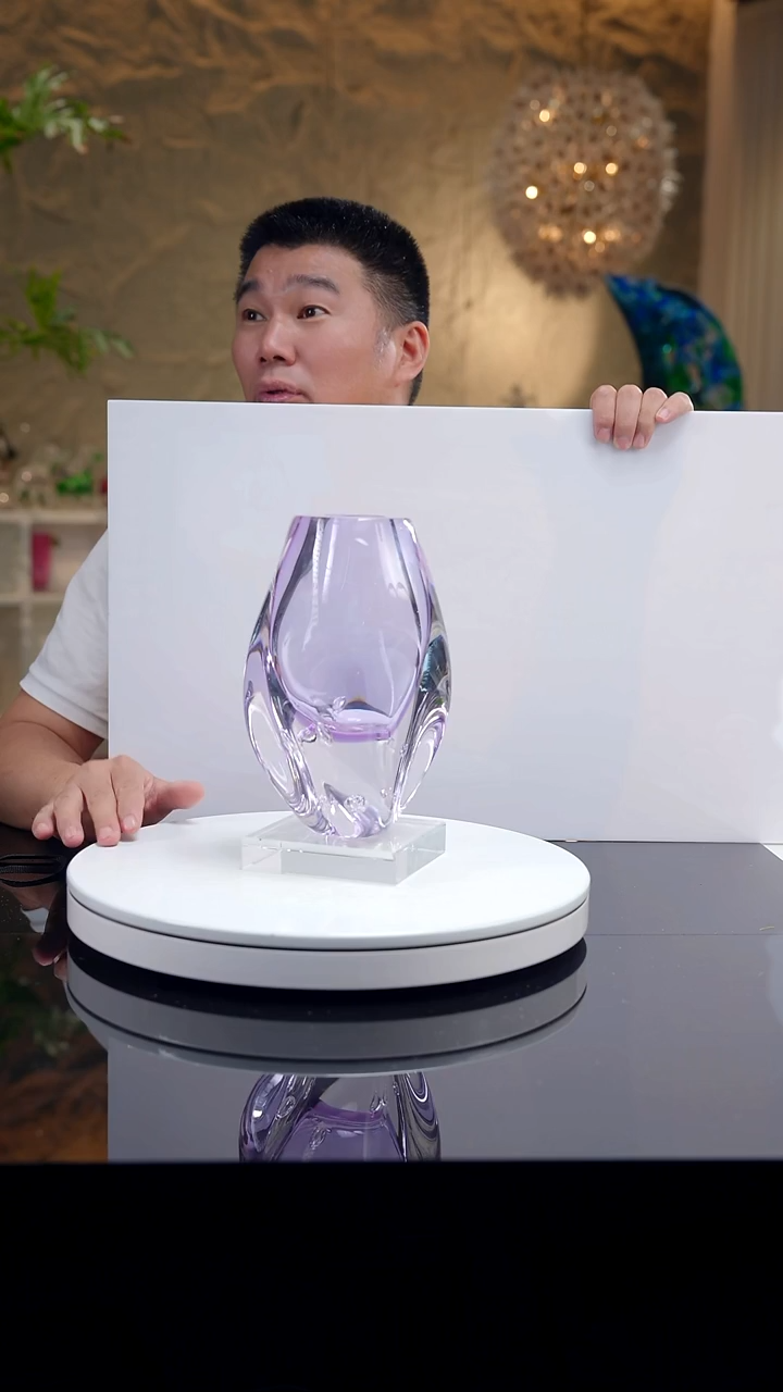设计款金紫色琉璃花器