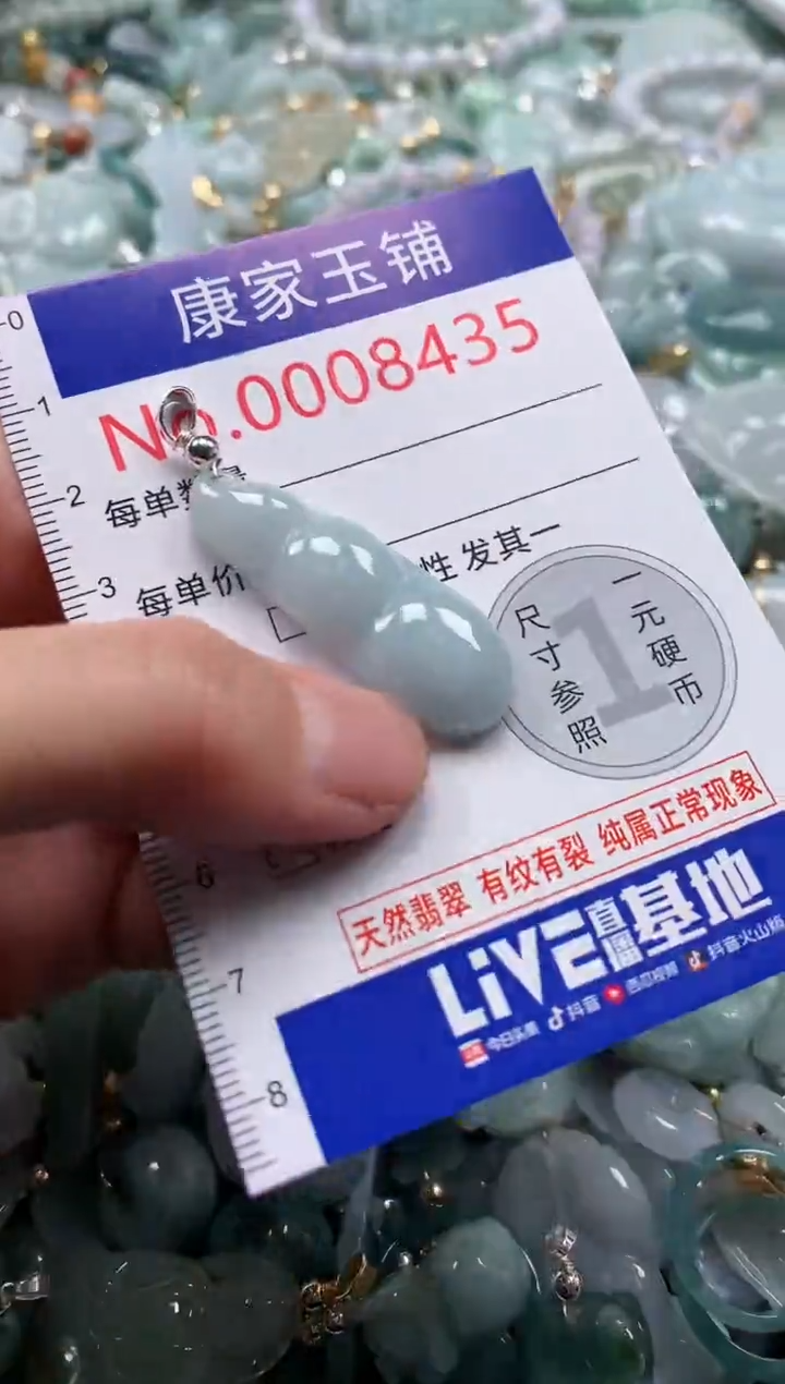 翡翠未镶嵌吊坠(不含链)8435