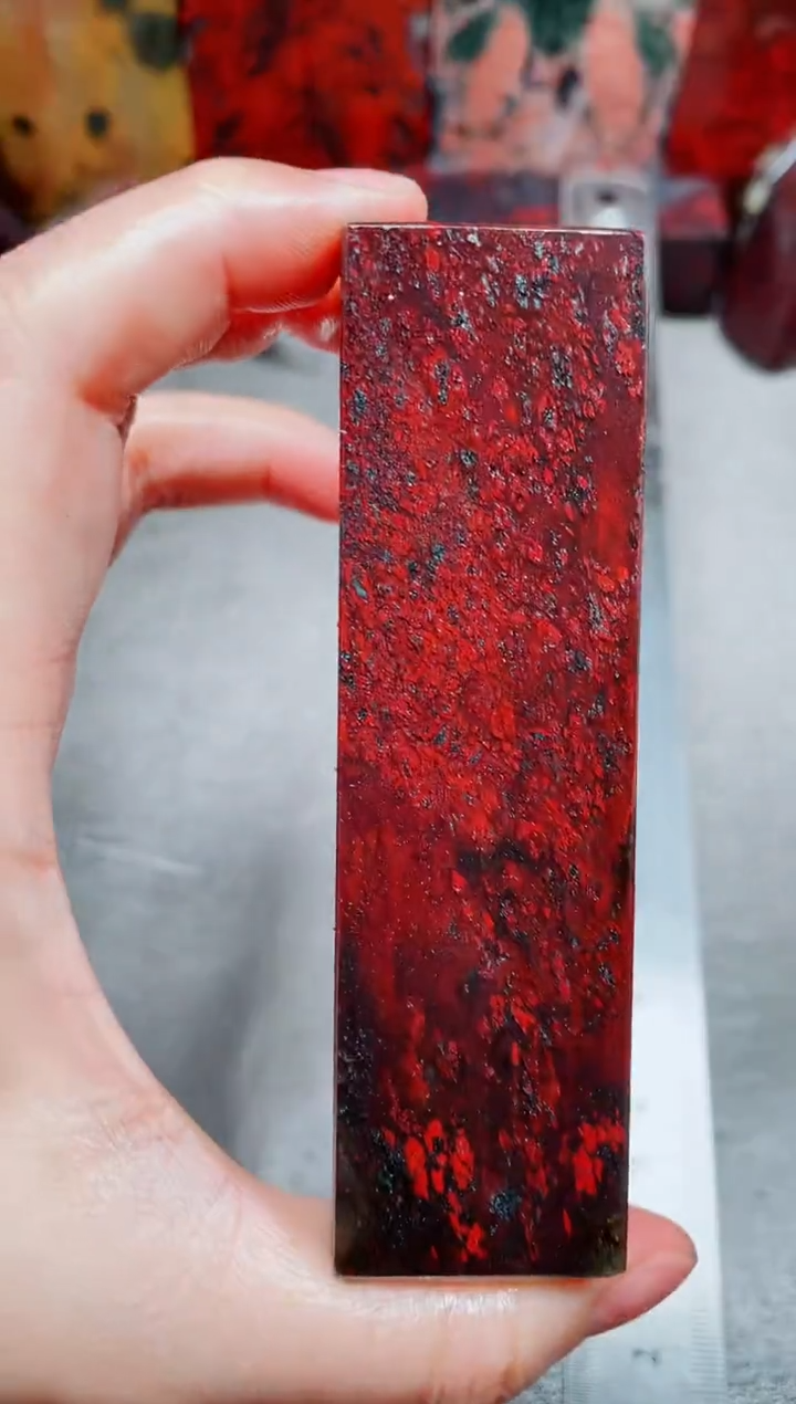 桂林鸡血玉素章3.0左右27