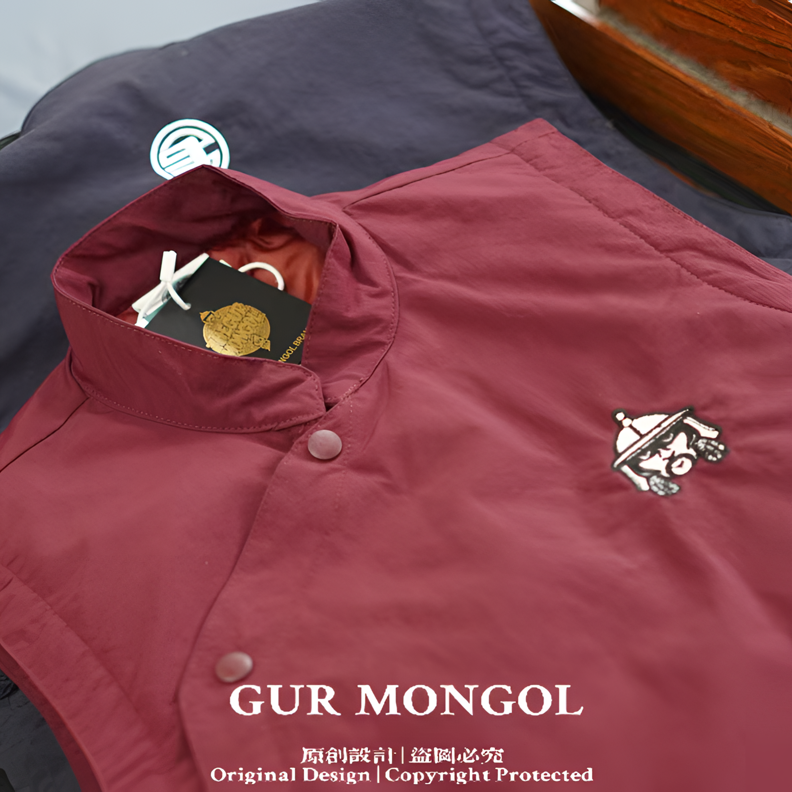 GUR MONGOL  立领棉马甲儿童民族风版