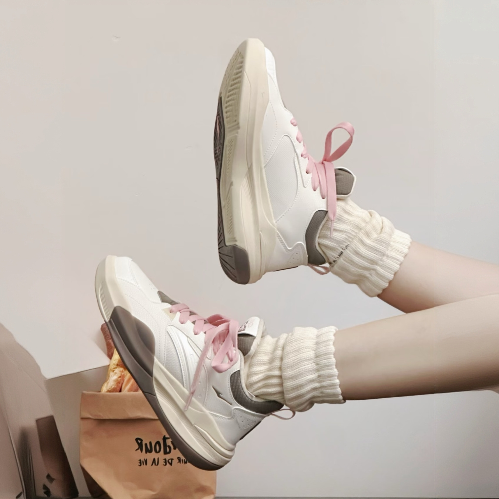 制霸2|鸿星尔克25秋季新款女鞋时尚运动鞋篮球鞋情侣百搭休闲板鞋