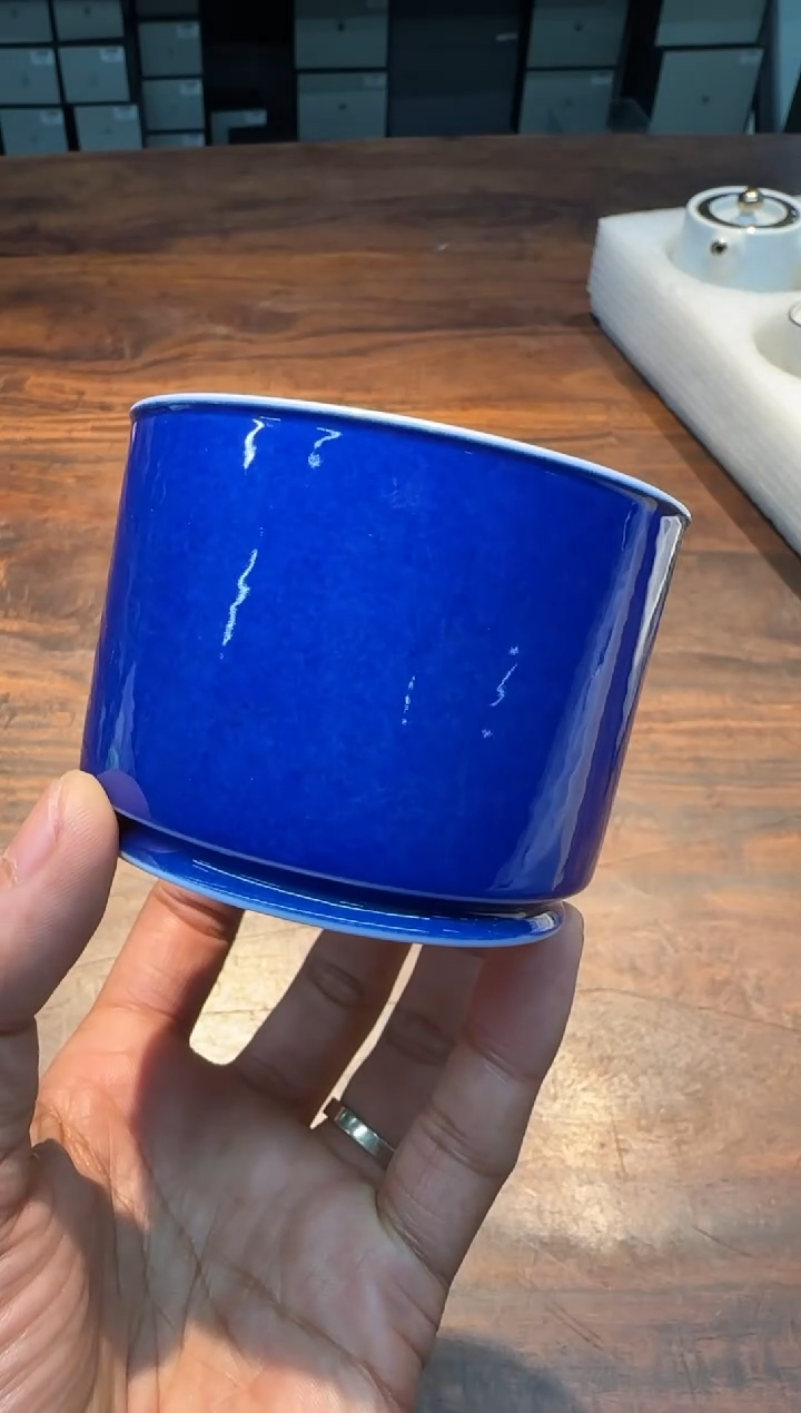 【闪购商品】天义华 洒蓝堆白素面 容天杯