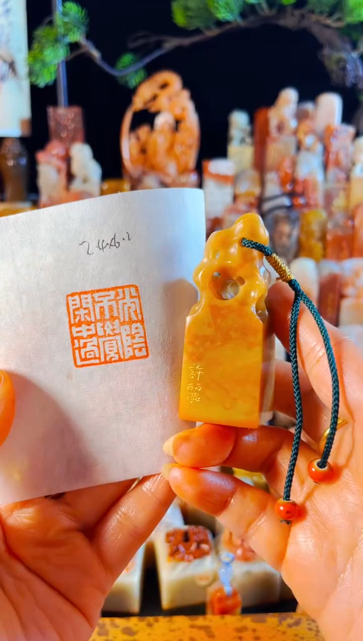 老挝石印石手工篆刻《光阴不觉闲中过》
