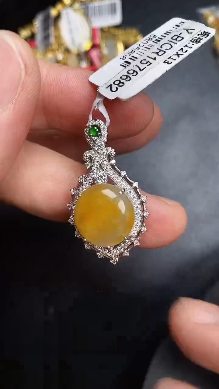 银S925镶嵌戒指翡翠4200