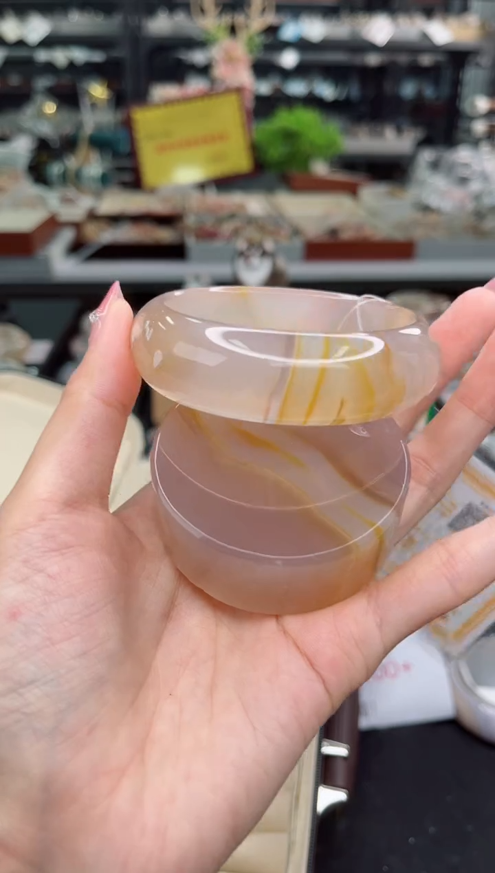 【闪购商品】石英质玉手镯未镶嵌60圈口（赠品镯心）3600267