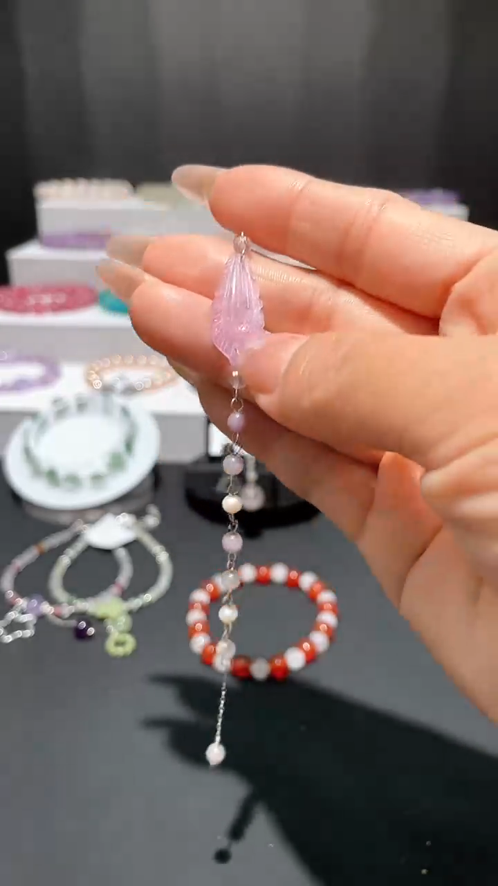烟晶手链银S925镶嵌 汐龙龙