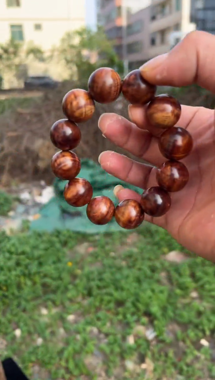 黄花梨/降香黄檀A029水波2.0圆珠手串288