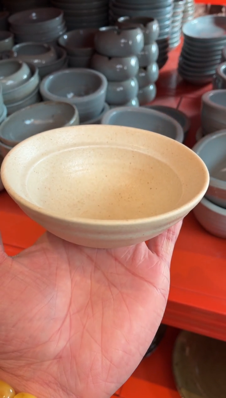 瓷片5寸至野白双圆碗（拍一发二）