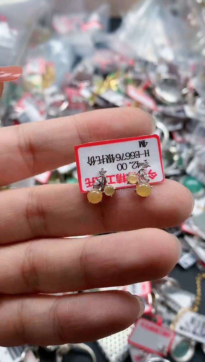 银S925镶嵌戒指翡翠天然A货缅甸翡翠