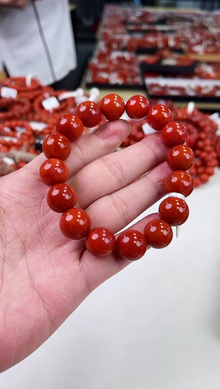 【闪购商品】南红玛瑙瓦西手串14+未镶嵌一个/条