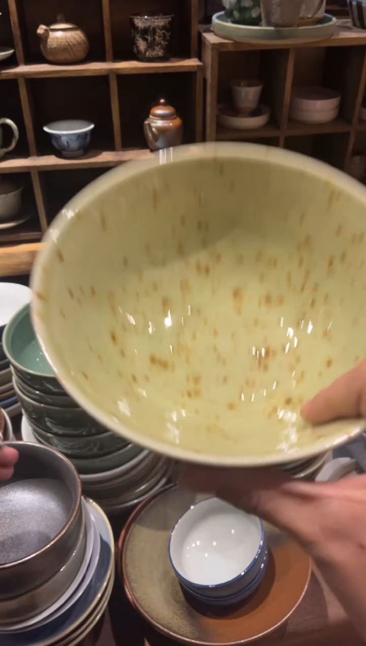 【闪购商品】瓷片804枣红花的面碗1个