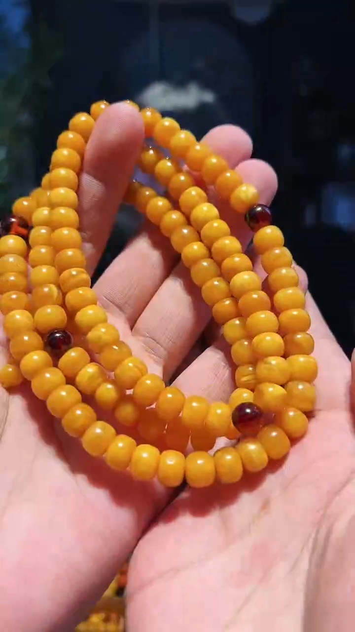 【闪购商品】蜜蜡手串未镶嵌9+108多圈