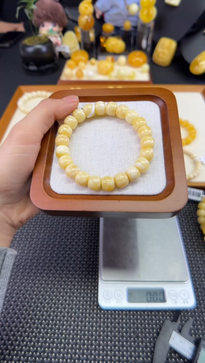 裸石琥珀未镶嵌宝衡 蜜蜡手串10.5mm