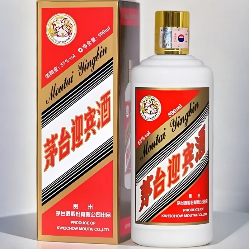 KWEICHOW MOUTAI/贵州茅台飞天迎宾酒 酱香500ml 53度 53度500