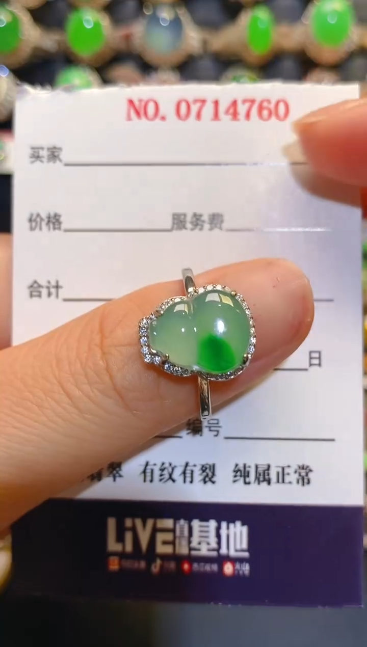 银S925镶嵌翡翠耳饰天然