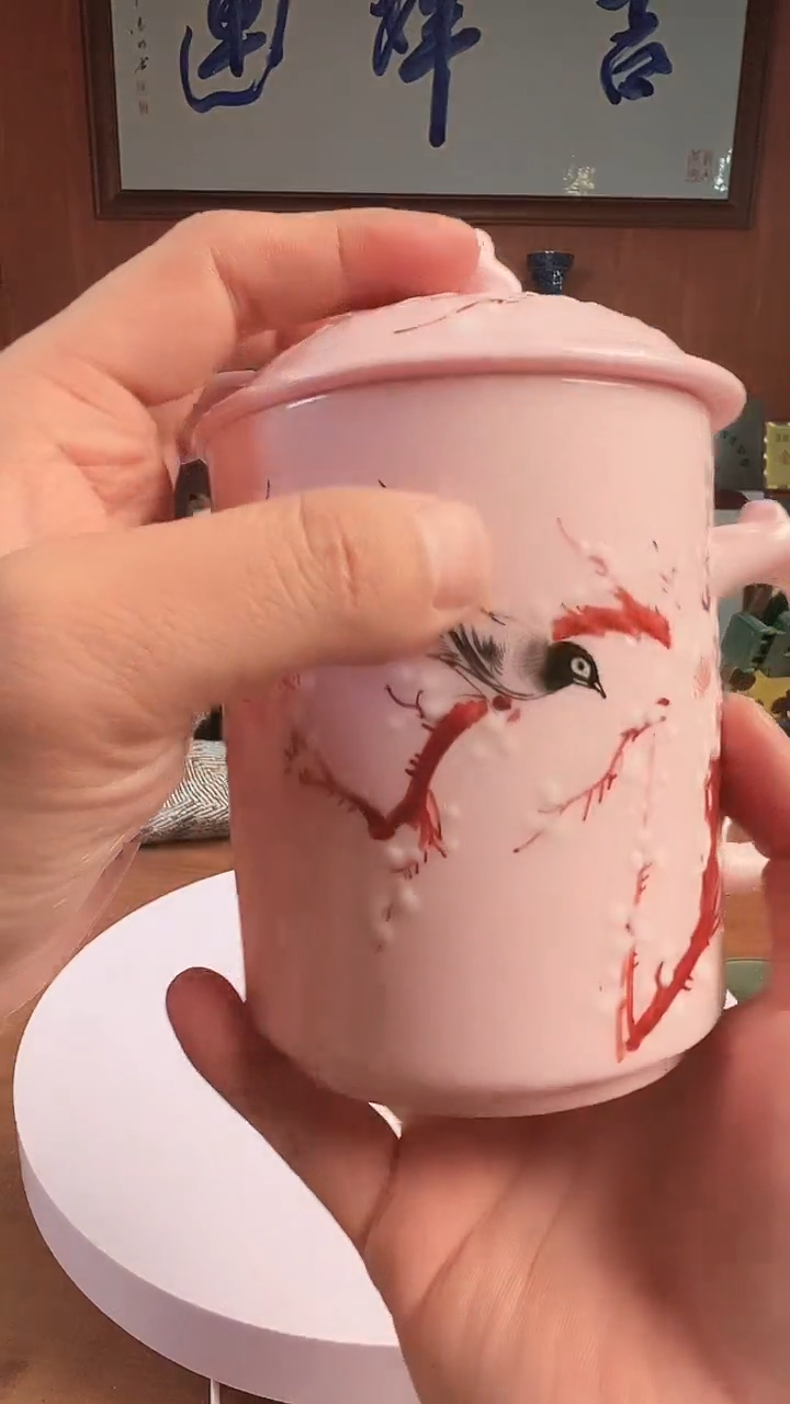 摆件陶景德镇陶瓷青花摆件38