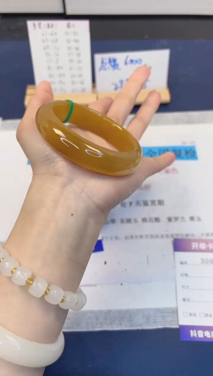 【闪购商品】石英质玉手镯未镶嵌309-财气镯-圈口59