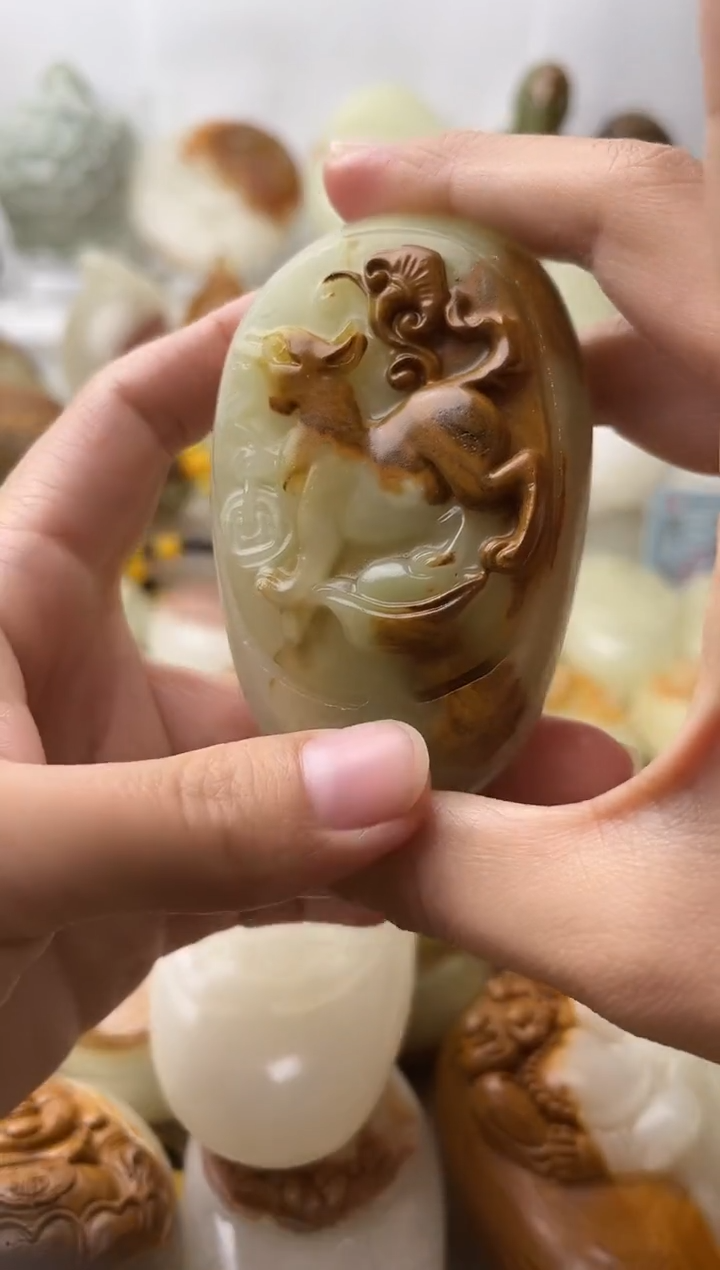 石材古青石棉纹正常不退换狗