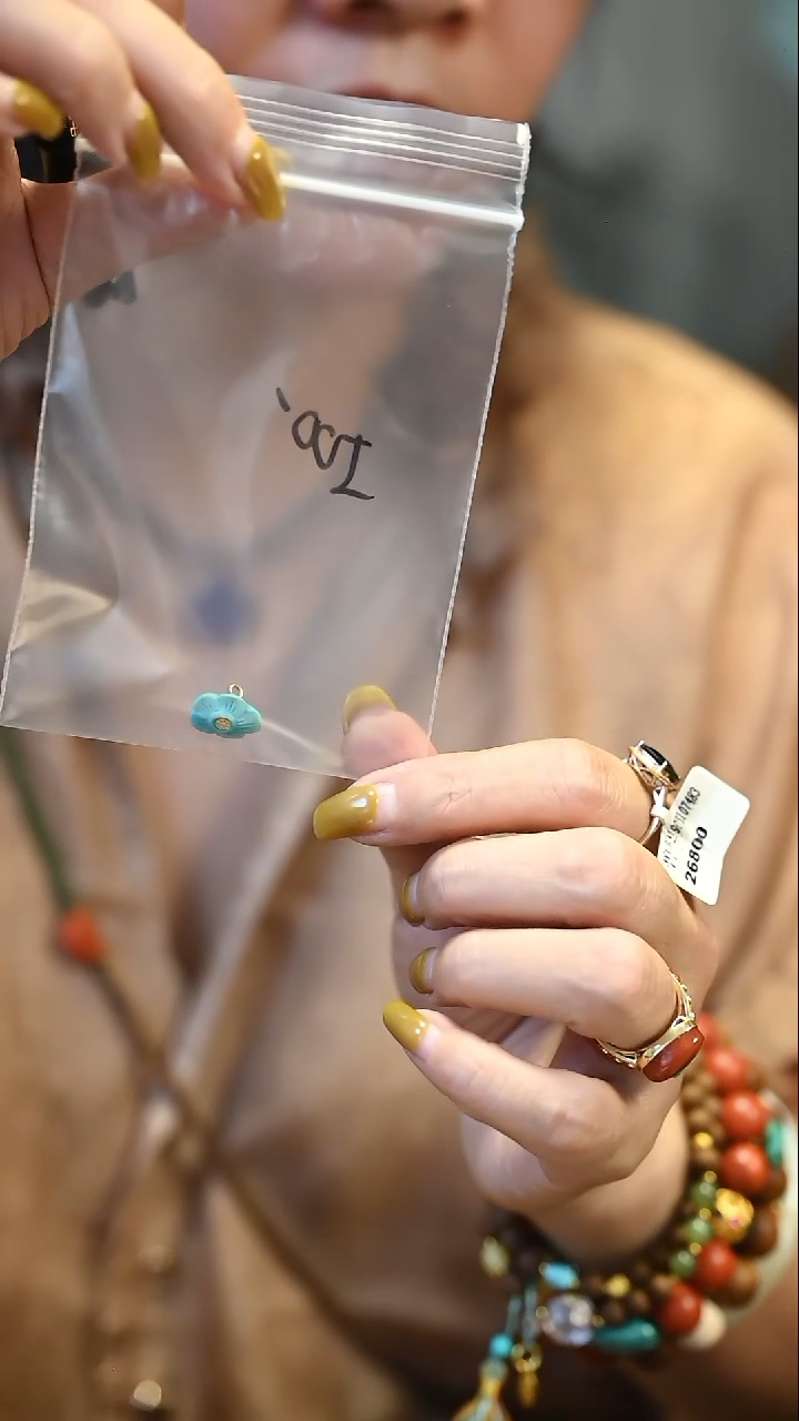 吊坠925银珐琅静定向 静