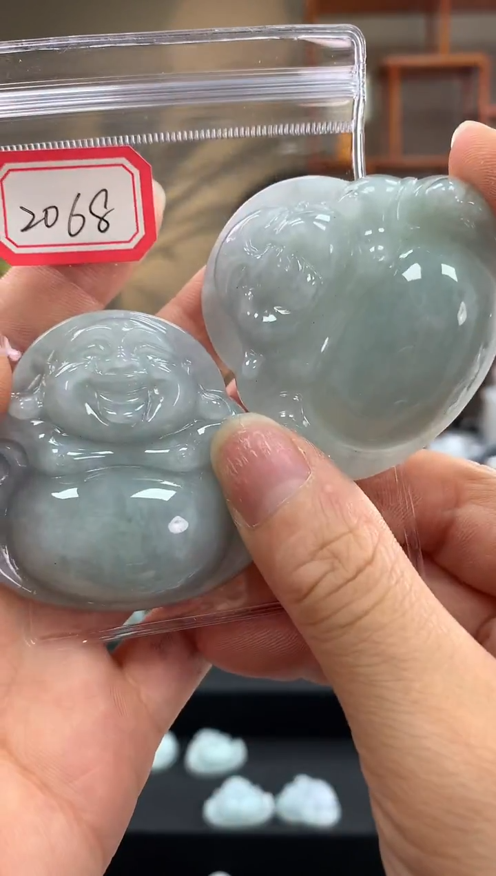 翡翠未镶嵌颈饰佛公2068 多样性发一件