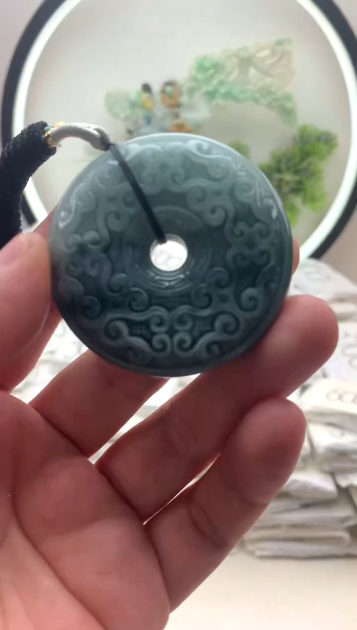 颈饰未镶嵌翡翠仿古扣子