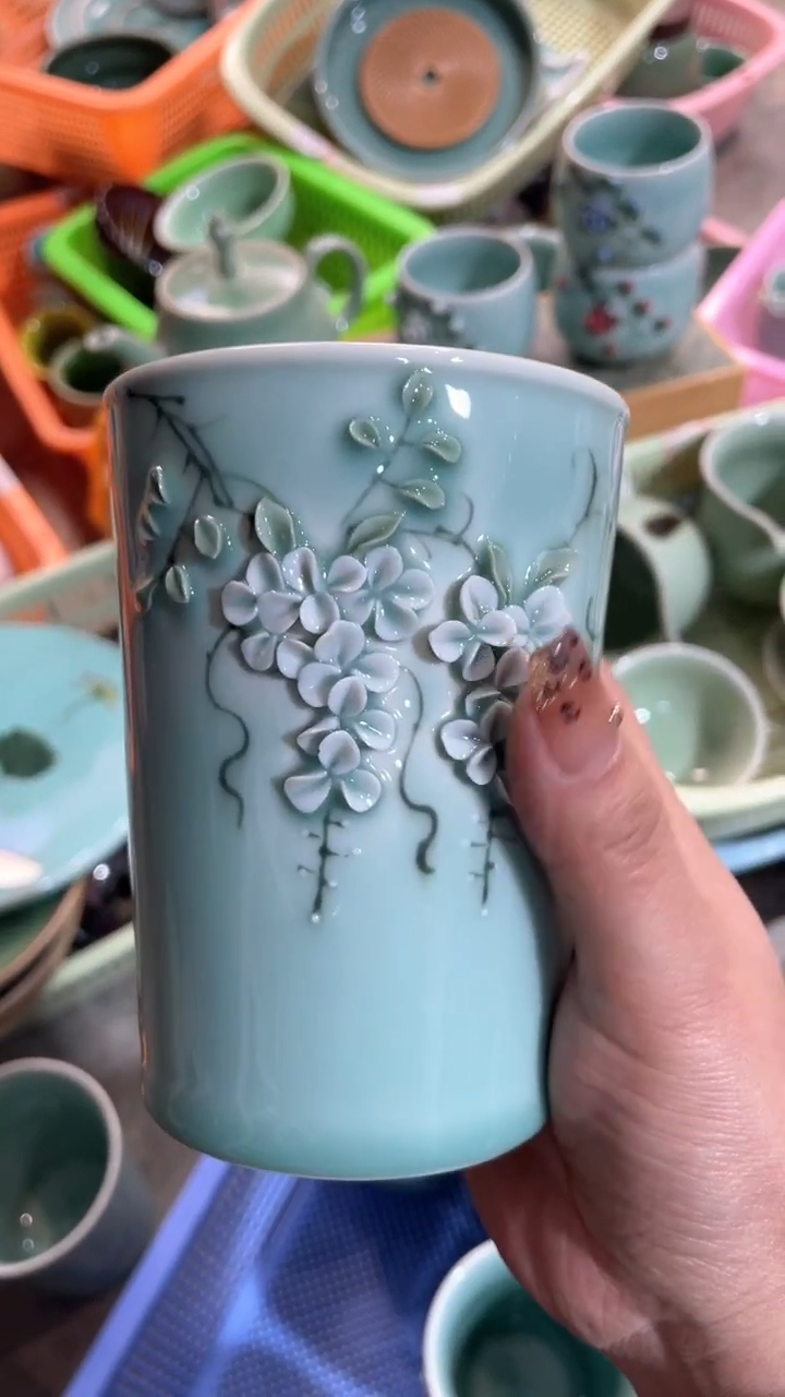 【闪购商品】纯手工 特价 微瑕 慧仙青瓷