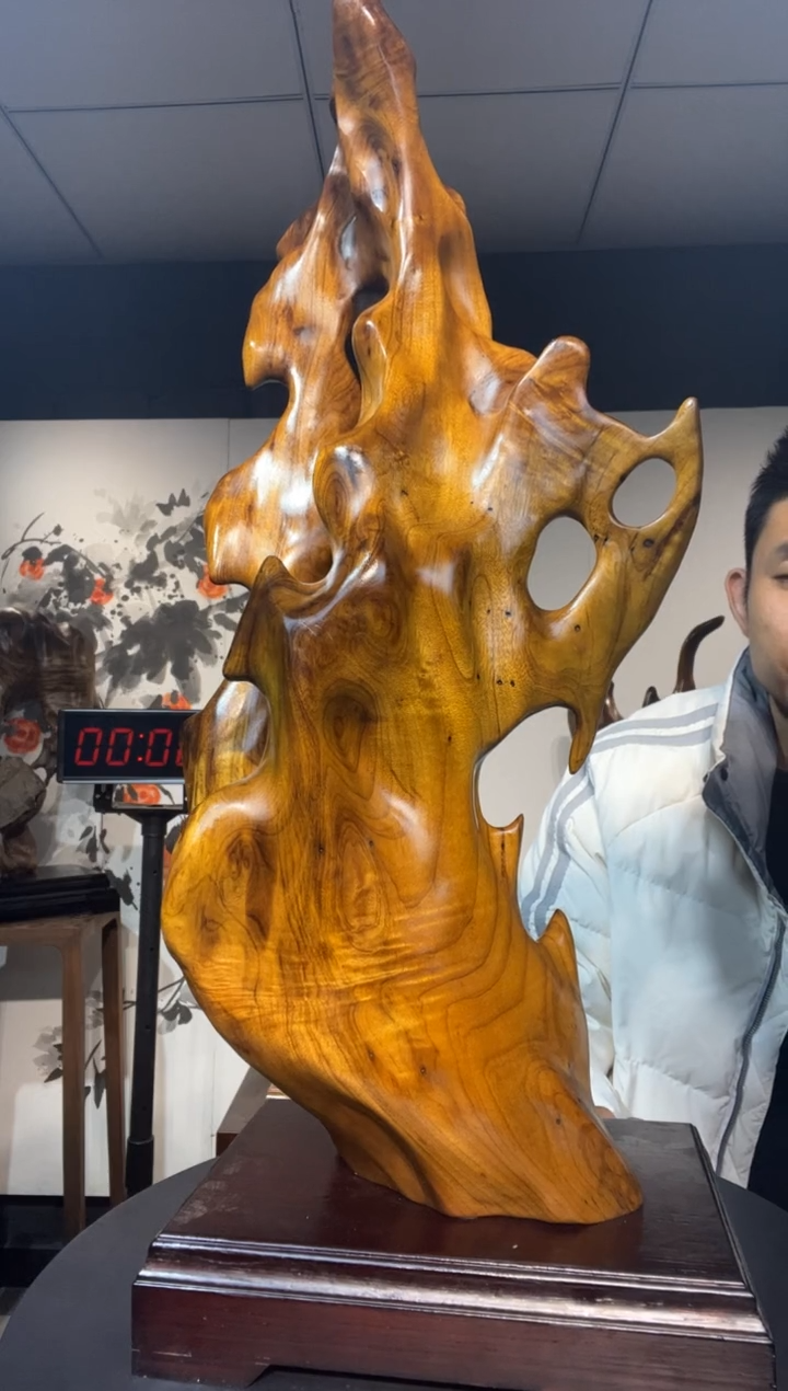 【闪购商品】金丝楠木雕金丝楠木工艺品摆件