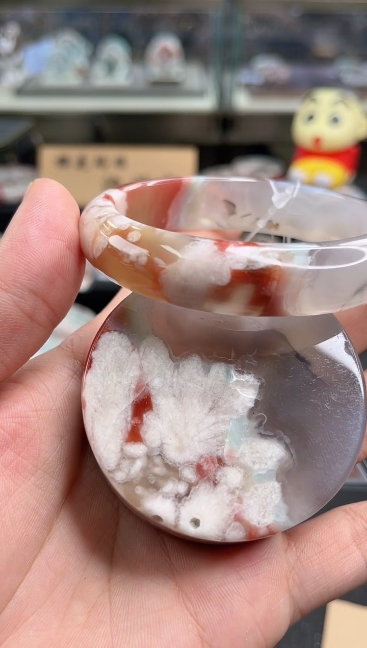 未镶嵌手镯石英质玉尘*丷圈口（赠品镯心）