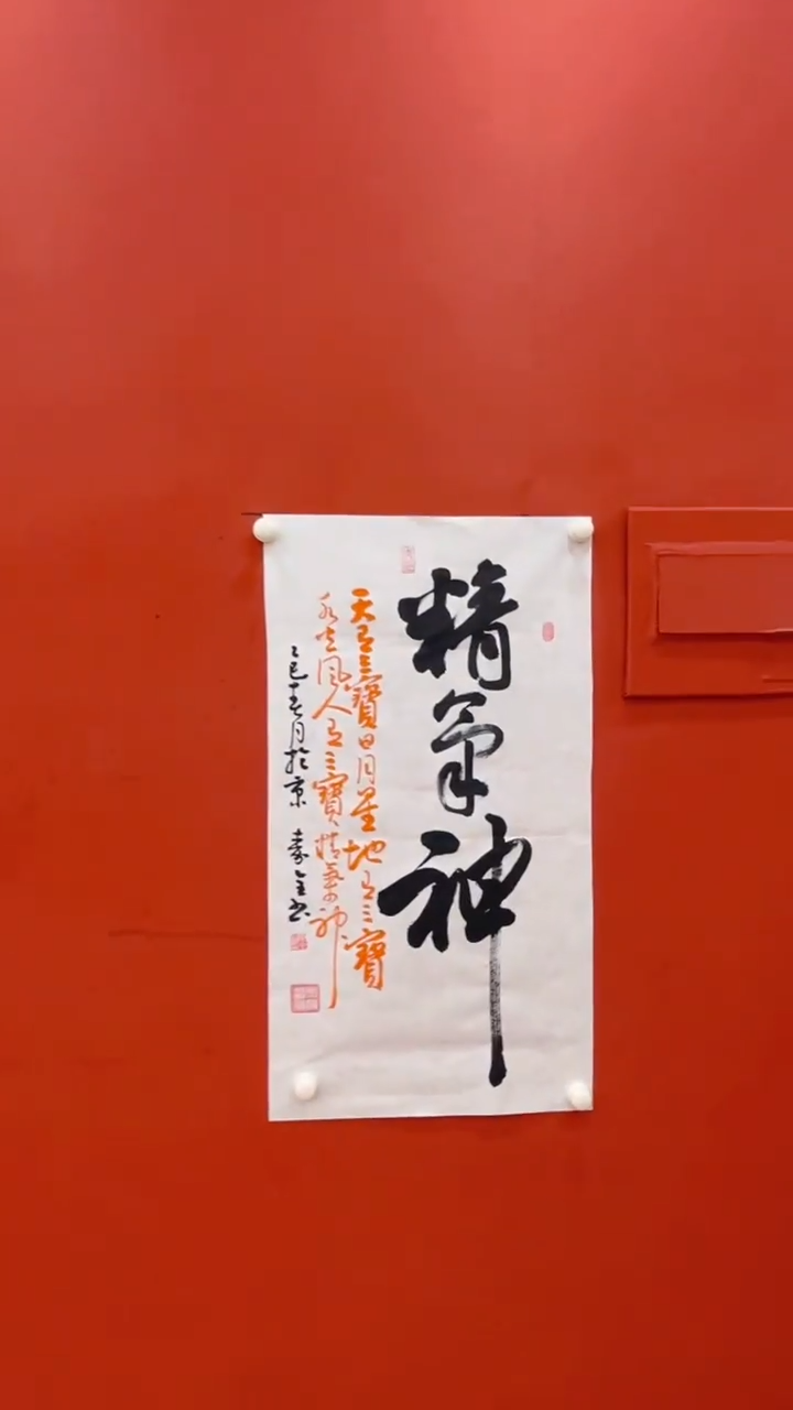 【闪购商品】书法秦全 精气神 六尺对开