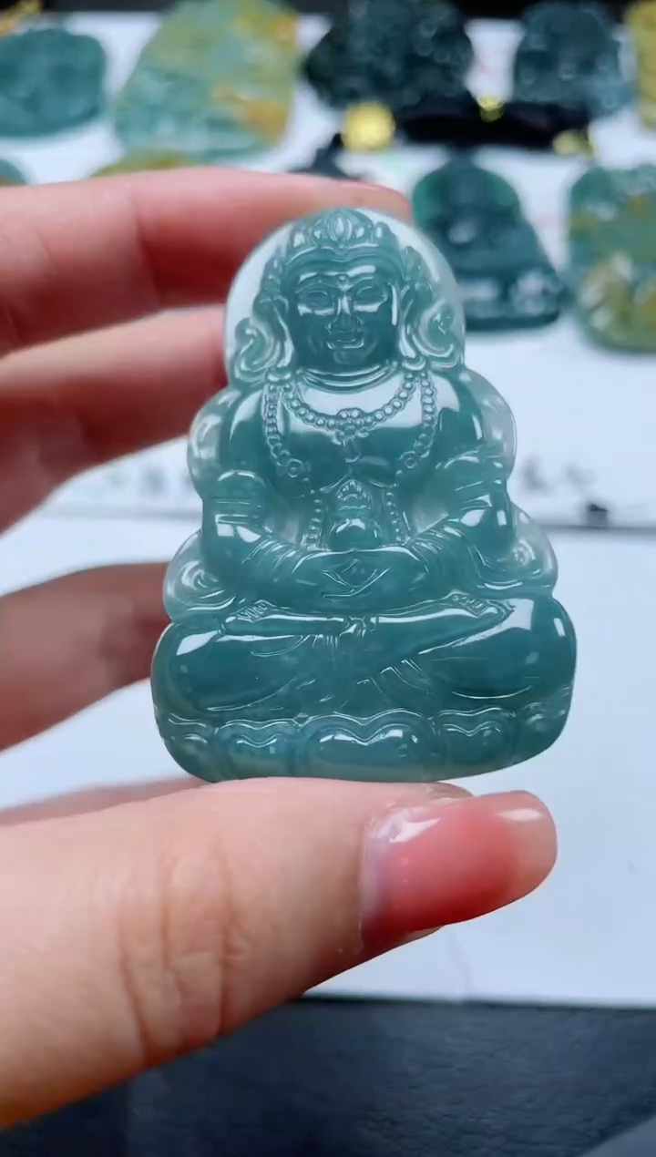 翡翠未镶嵌颈饰多样性发货一件发货-度母99