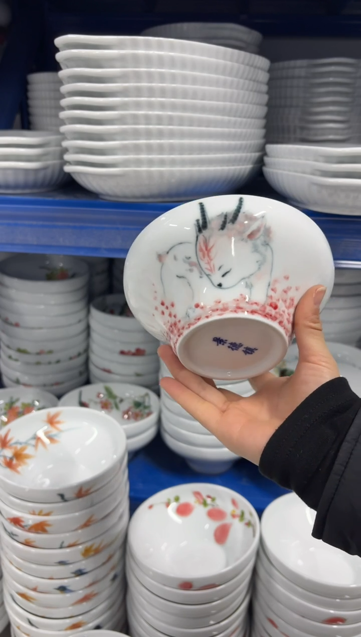 景德镇高温陶瓷食品级手绘釉中彩-葫芦碗