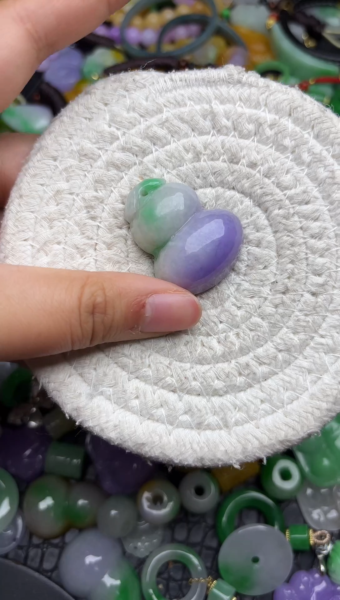 颈饰未镶嵌翡翠缅甸翡翠吊坠