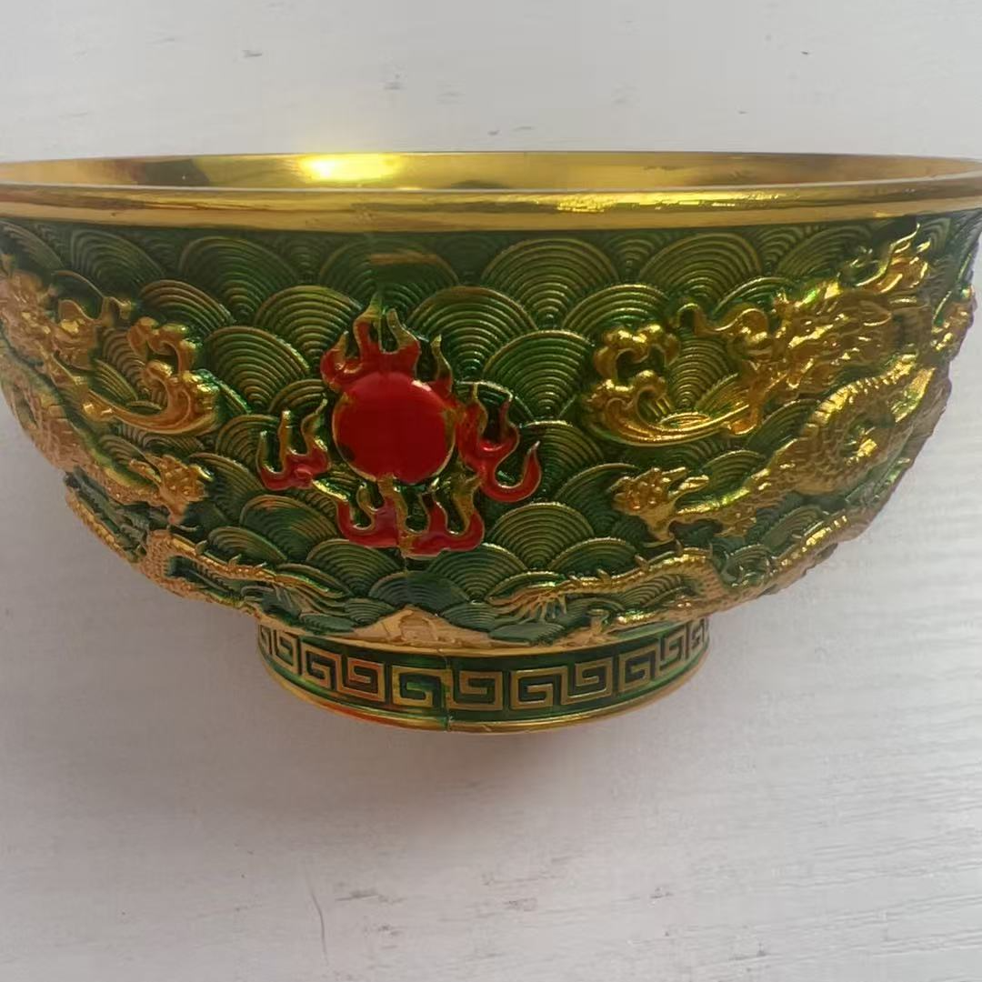 五龙 碗 掐丝珐琅 收藏品