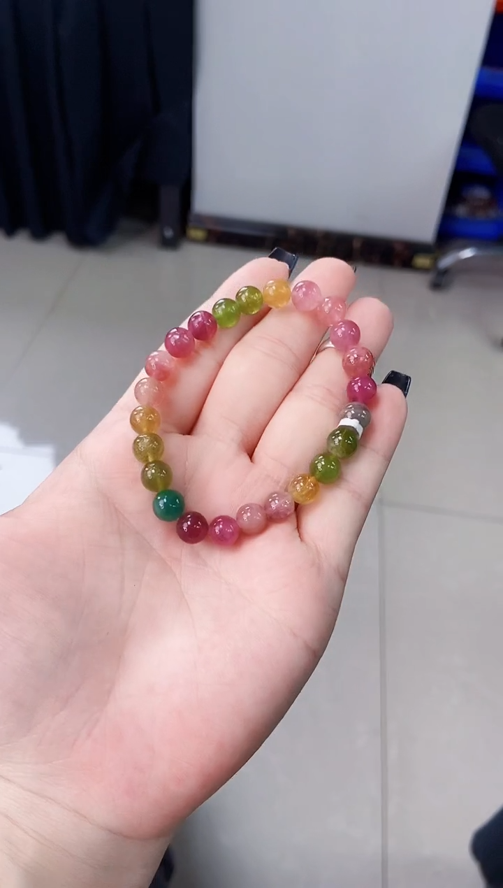 【闪购商品】碧玺手链未镶嵌G2068单圈颜色微差发1