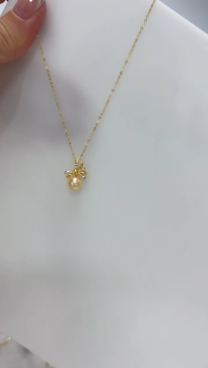 【闪购商品】海水珍珠DA银S925镶嵌套链 C1165