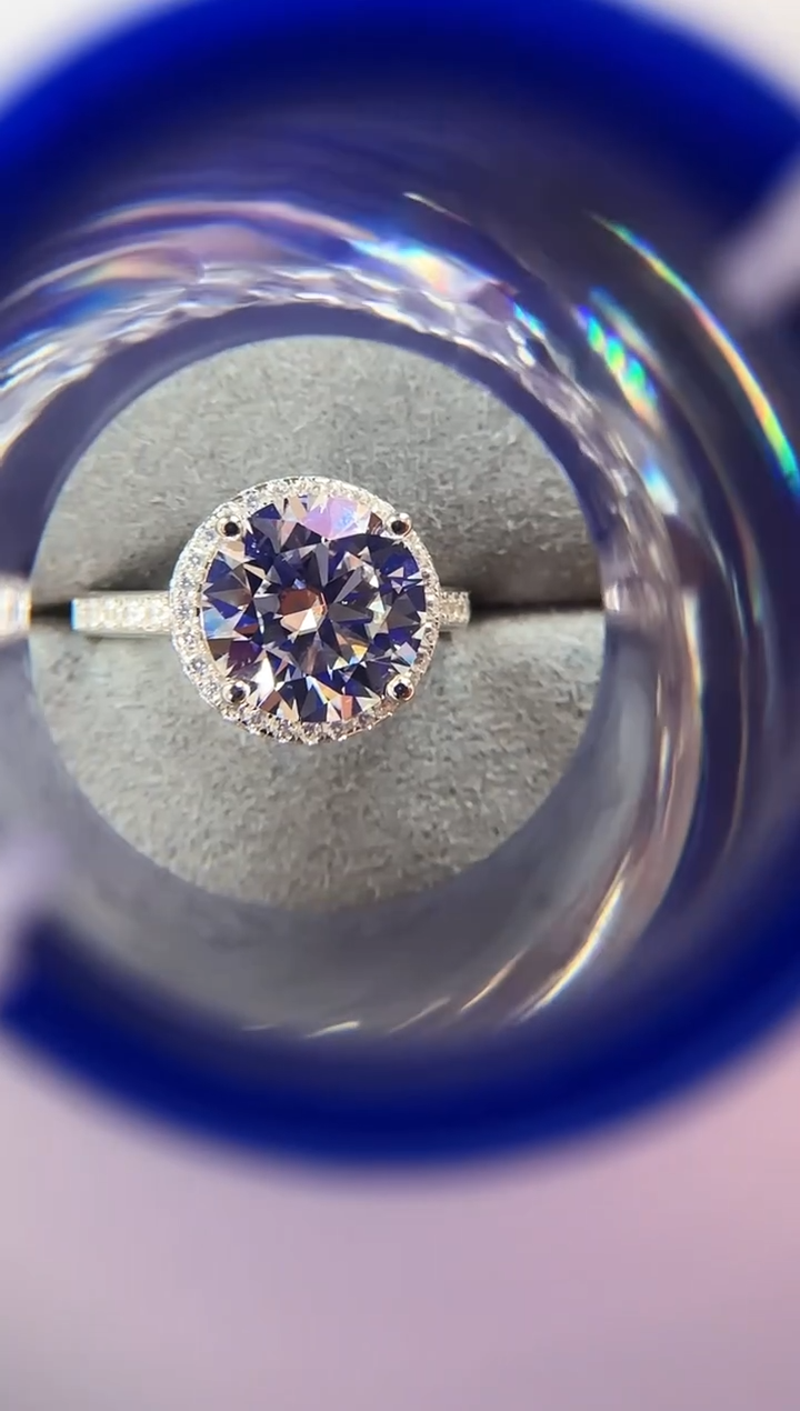 主播定制链接 圆包5ct戒指 定制圈口