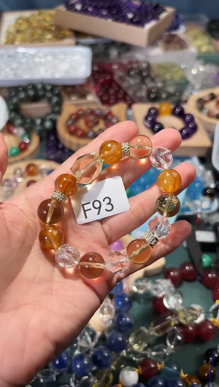 未镶嵌手串水晶依*F93芬达胶花diy手串拍5件