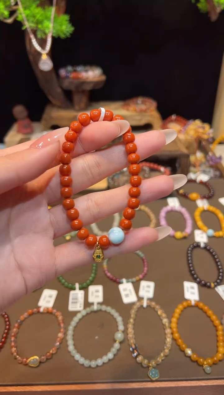 【闪购商品】玛瑙手饰18K金镶嵌手饰@@H2446