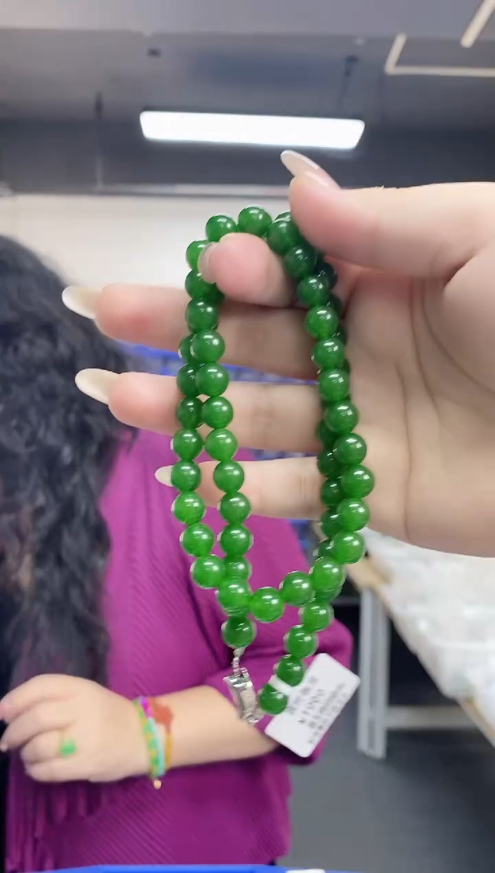 和田玉未镶嵌项链多样性发其一颜色微差