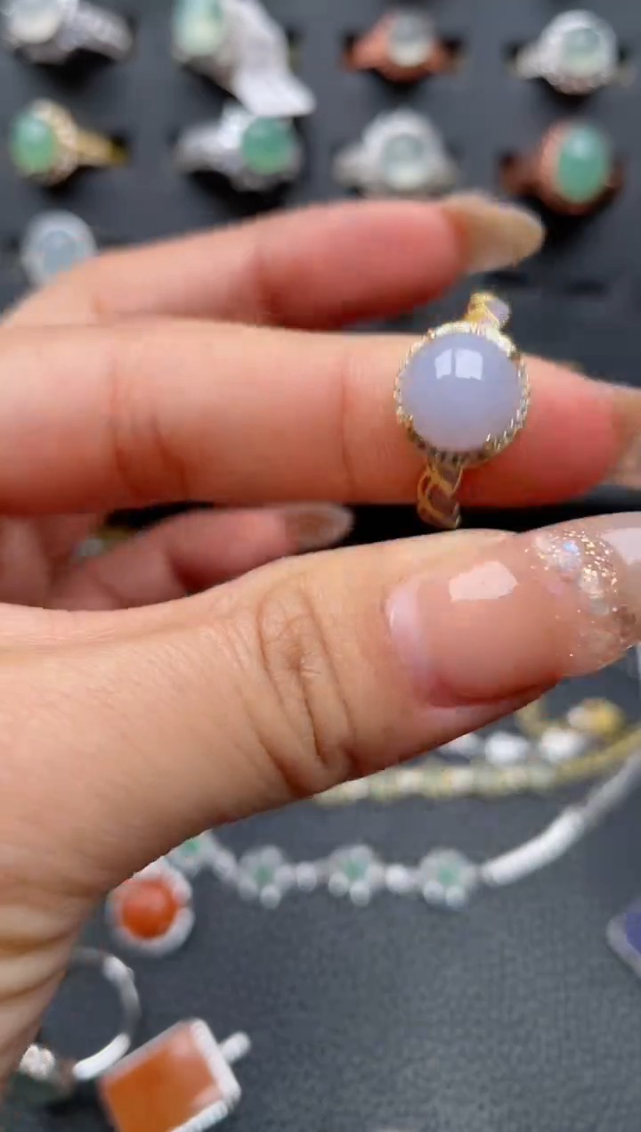 【闪购商品】翡翠戒指银S925镶嵌1111111111111