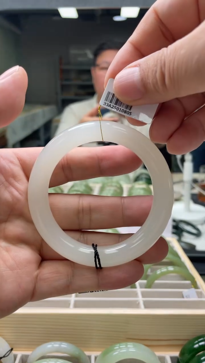 【闪购商品】和田玉手镯未镶嵌编码0805 圈口58-59